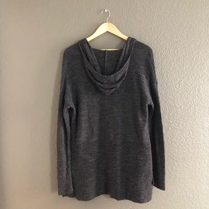 American Eagle Outfitters Sweaters - American Eagle — Gray Hooded Knit Cardigan American Eagle Outfitters Sweaters - American Eagle — Gray Hooded Knit Cardigan